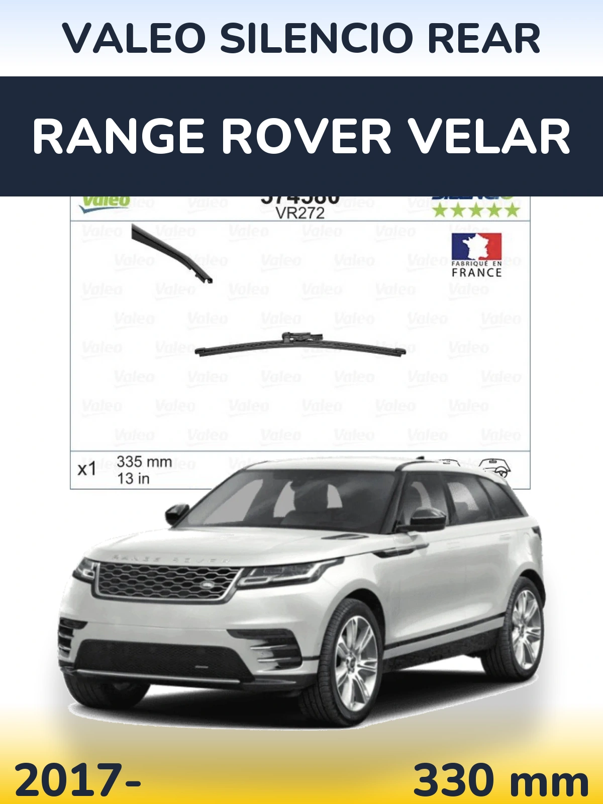 Tylna wycieraczka Valeo Silencio Rear 330 mm do Range Rover Velar 2017-2026