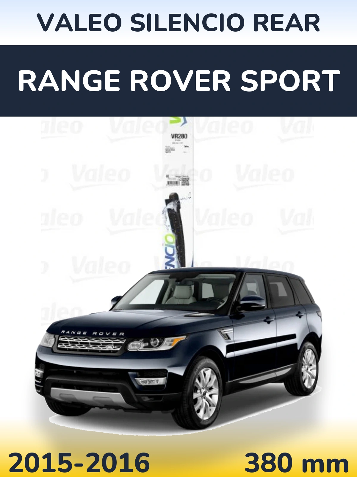 Задний дворник Valeo Silencio Rear 380 мм для Range Rover Sport 2015-2016