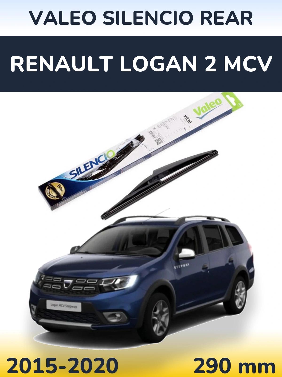 Tylna wycieraczka Valeo Silencio Rear 290 mm do Renault Logan 2 MCV 2015-2020