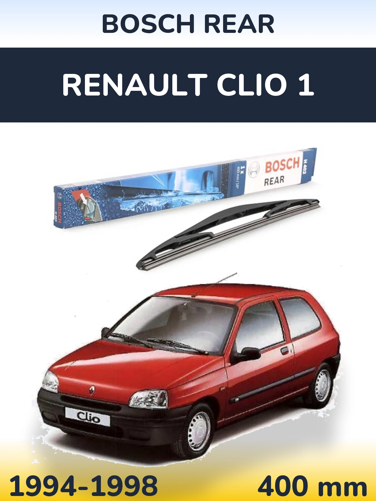 Tylna wycieraczka BOSCH Rear 400 mm do Renault Clio 1 1994-1998