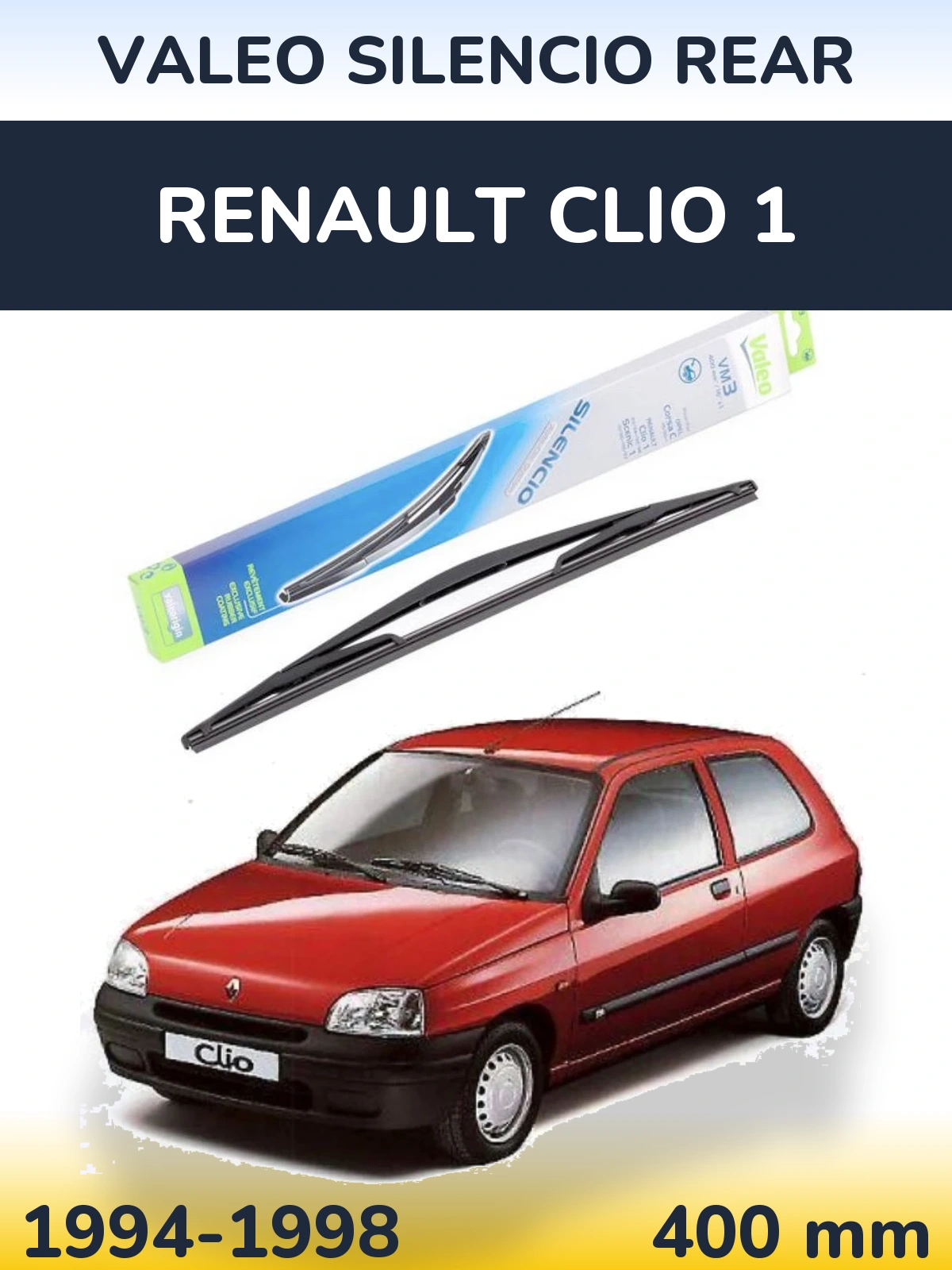 Tylna wycieraczka Valeo Silencio Rear 400 mm do Renault Clio 1 1994-1998