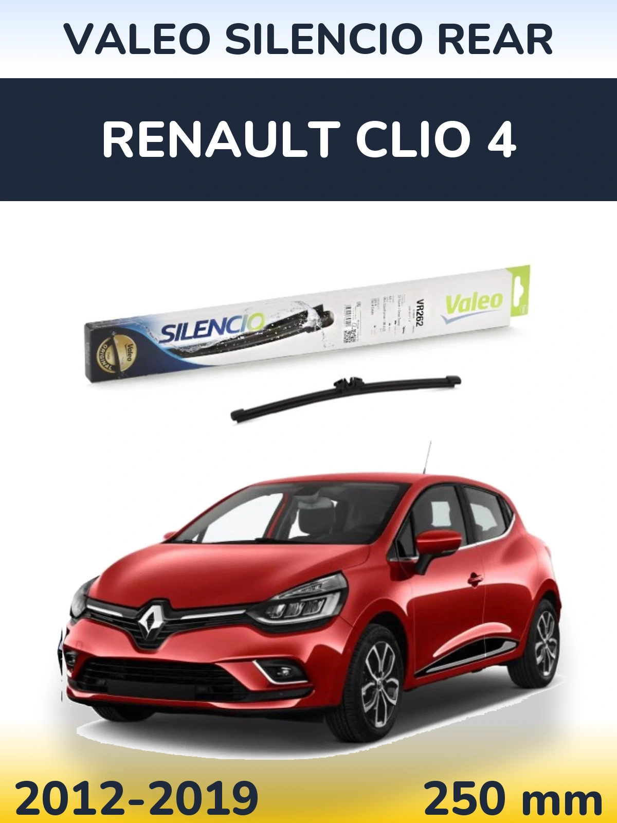 Задний дворник Valeo Silencio Rear 240 мм для Renault Clio 4 2012-2019