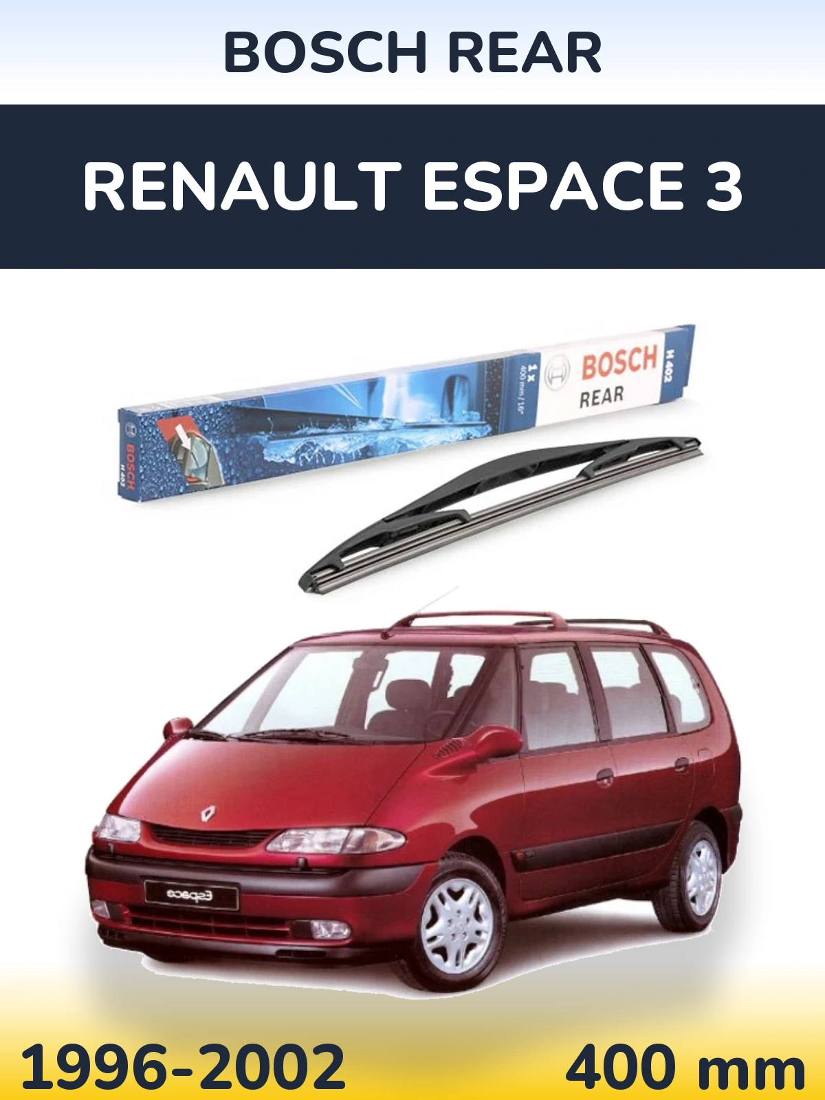 Tylna wycieraczka BOSCH Rear 400 mm do Renault Espace 3 1996-2002
