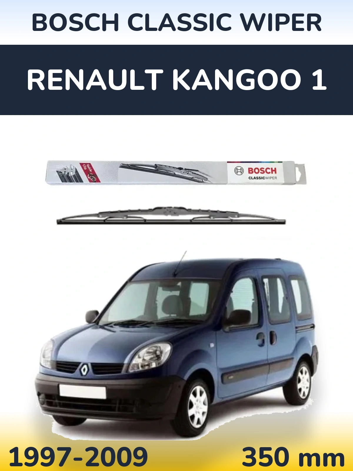 Tylna wycieraczka BOSCH Classic Wiper 340 mm do Renault Kangoo 1 1997-2009