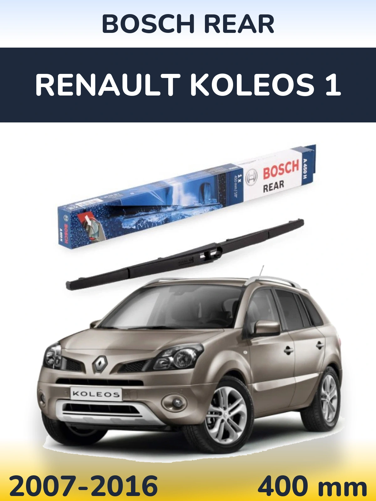 Tylna wycieraczka BOSCH Rear 400 mm do Renault Koleos 1 2007-2016