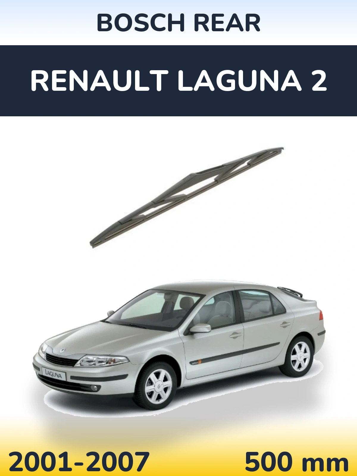 Tylna wycieraczka BOSCH Rear 500 mm do Renault Laguna 2 2001-2007