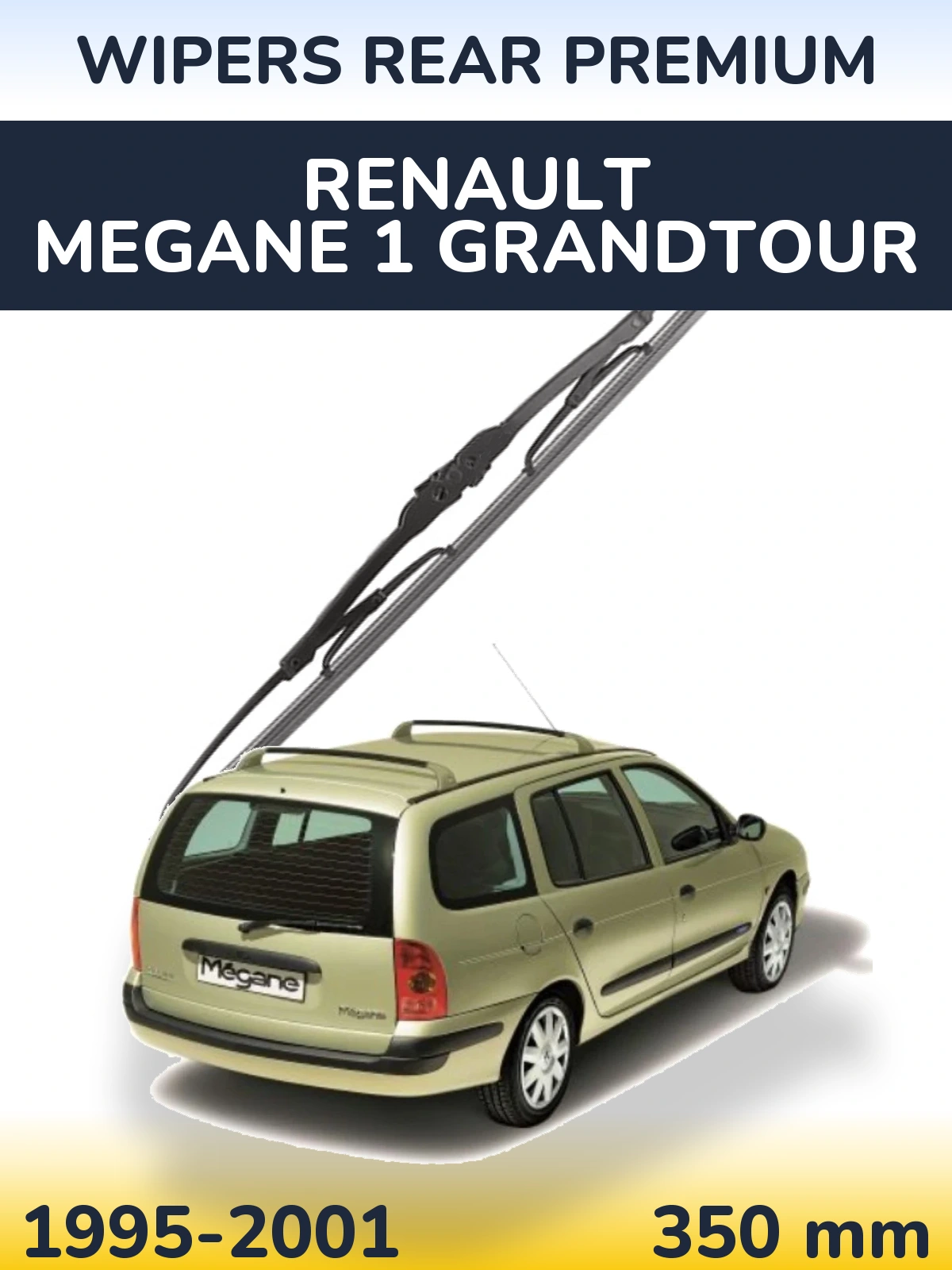 Tylna wycieraczka WIPERS REAR PREMIUM 350 mm do Renault Megane 1 Grandtour 1995-2001
