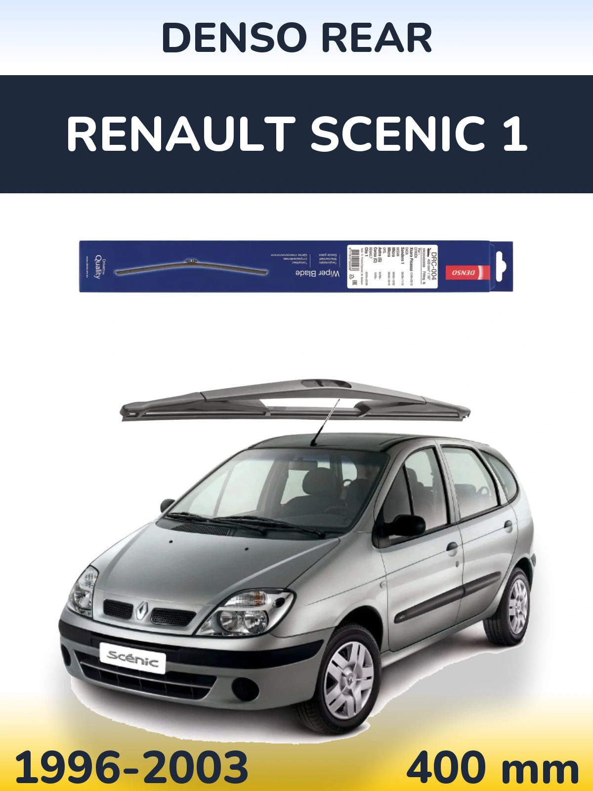 Rear wiper blade Denso Rear 400 mm for Renault Scenic 1 1996-2003