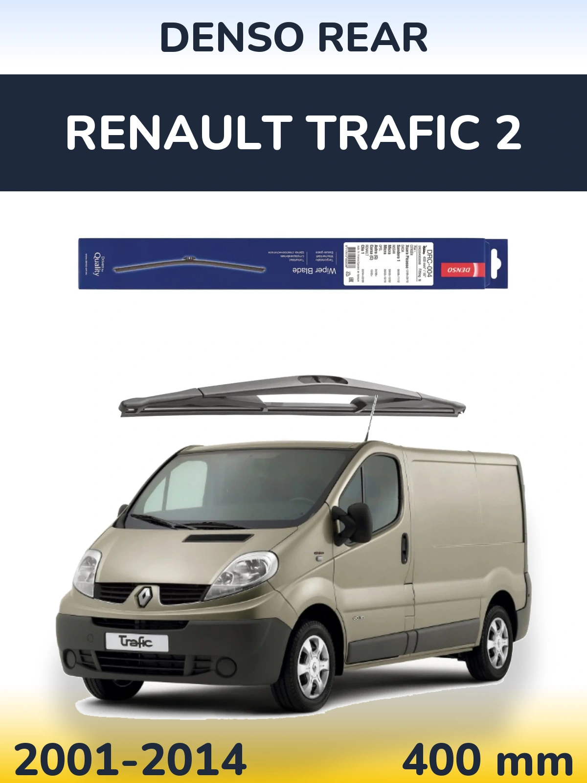 Задний дворник Denso Rear 400 мм для Renault Trafic 2 2001-2014