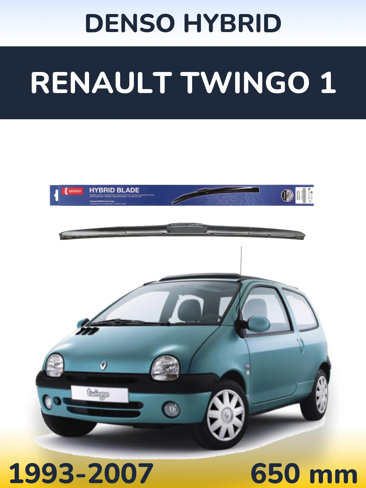 Przednia wycieraczka Denso Hybrid 650 mm do Renault Twingo 1 1993-2007