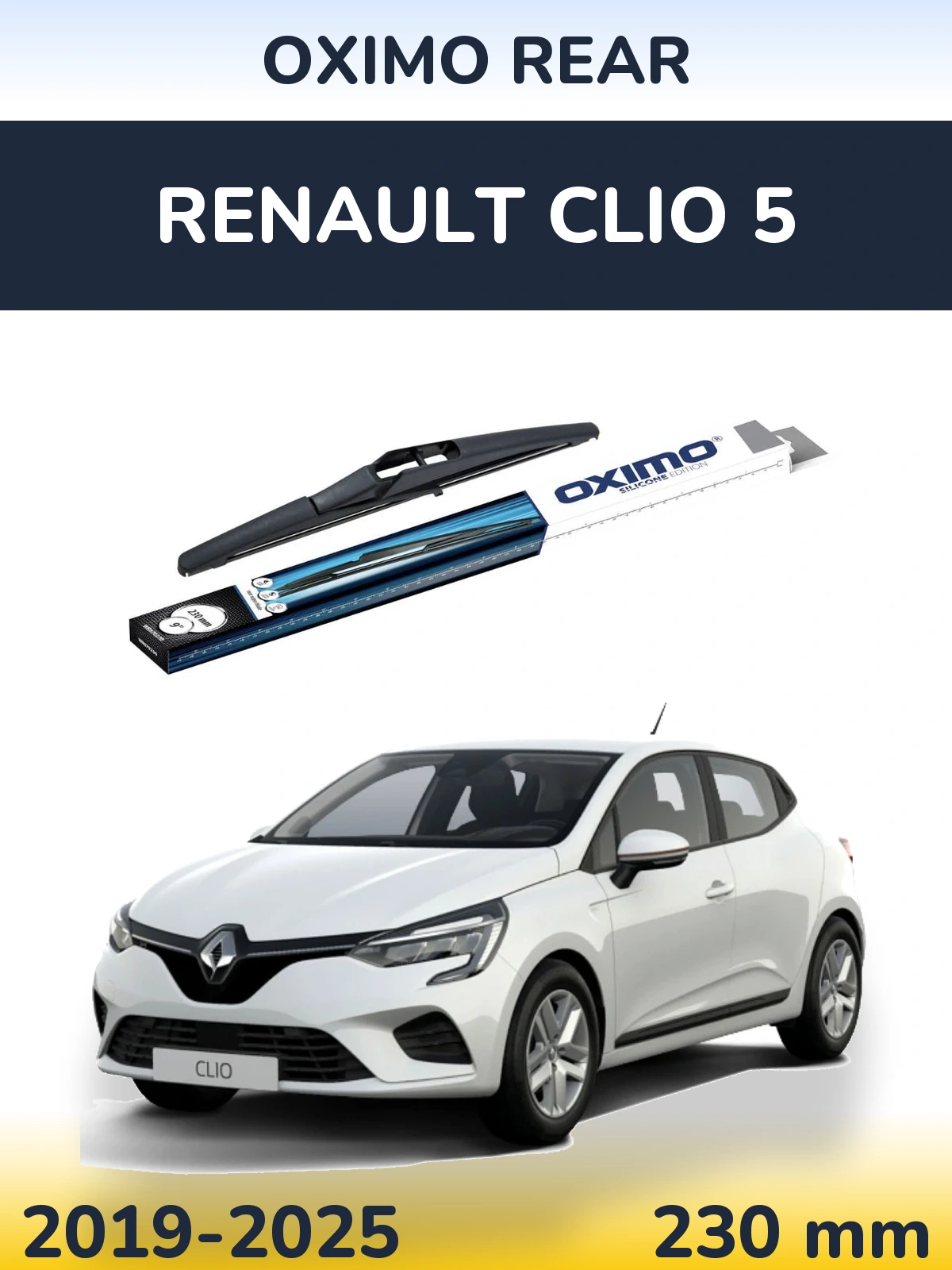 Tylna wycieraczka Oximo Rear 230 mm do Renault Clio 5 2019-2025