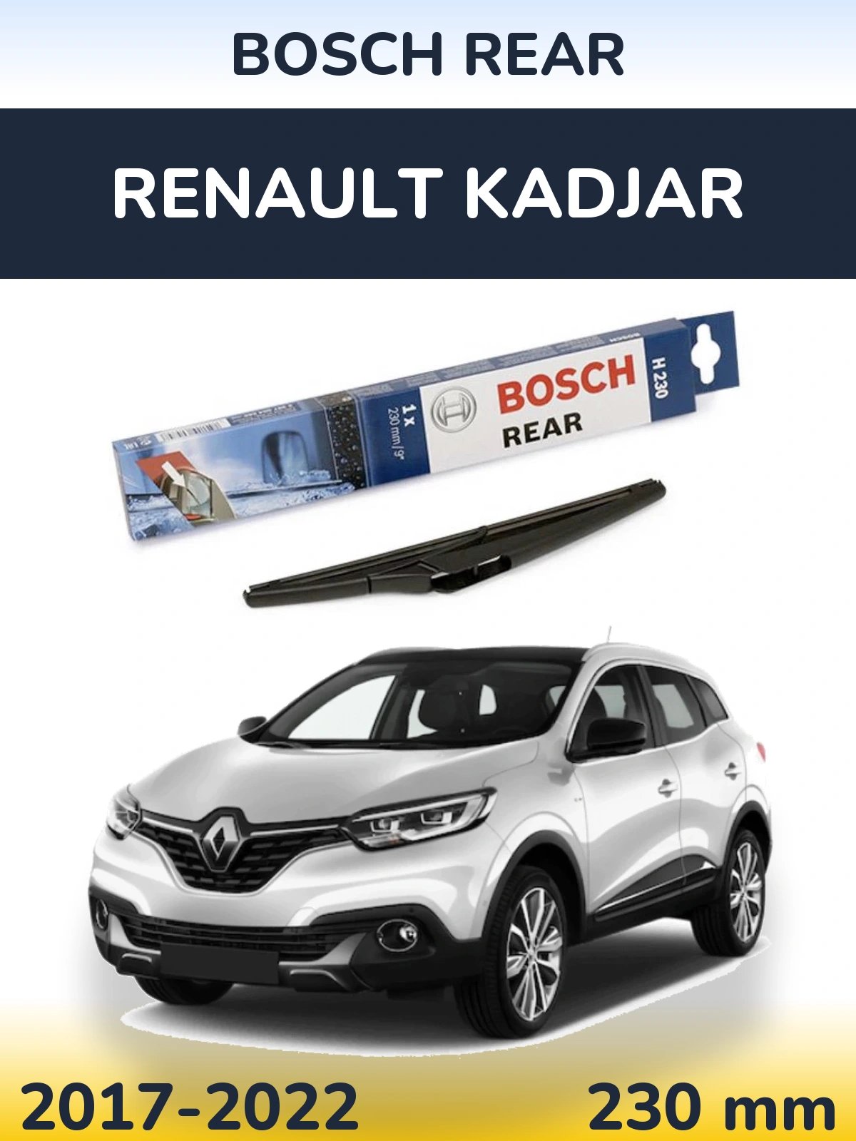 Tylna wycieraczka BOSCH Rear 230 mm do Renault Kadjar 2017-2022