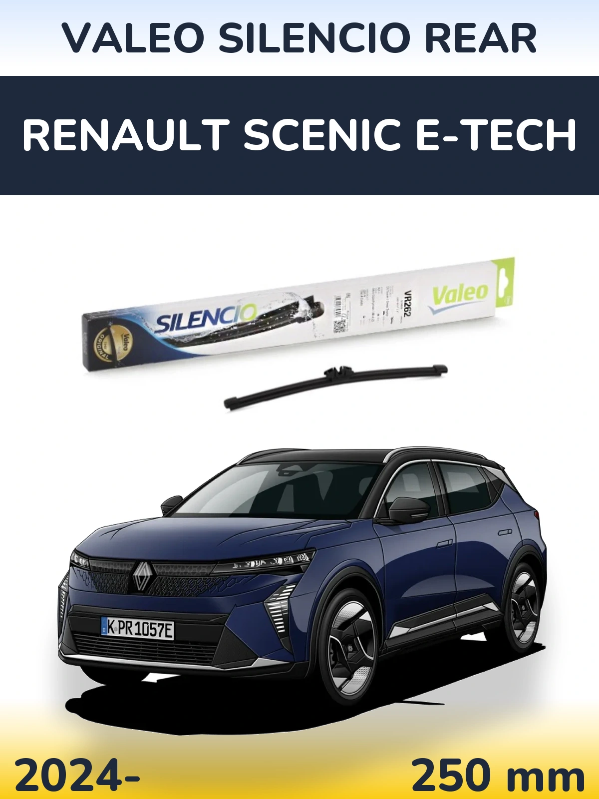 Tylna wycieraczka Valeo Silencio Rear 240 mm do Renault Scenic E-Tech 2024-2026
