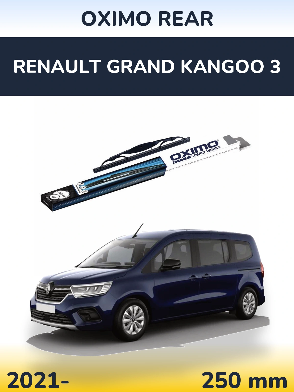 Tylna wycieraczka Oximo Rear 250 mm do Renault Grand Kangoo 3 2021-2026