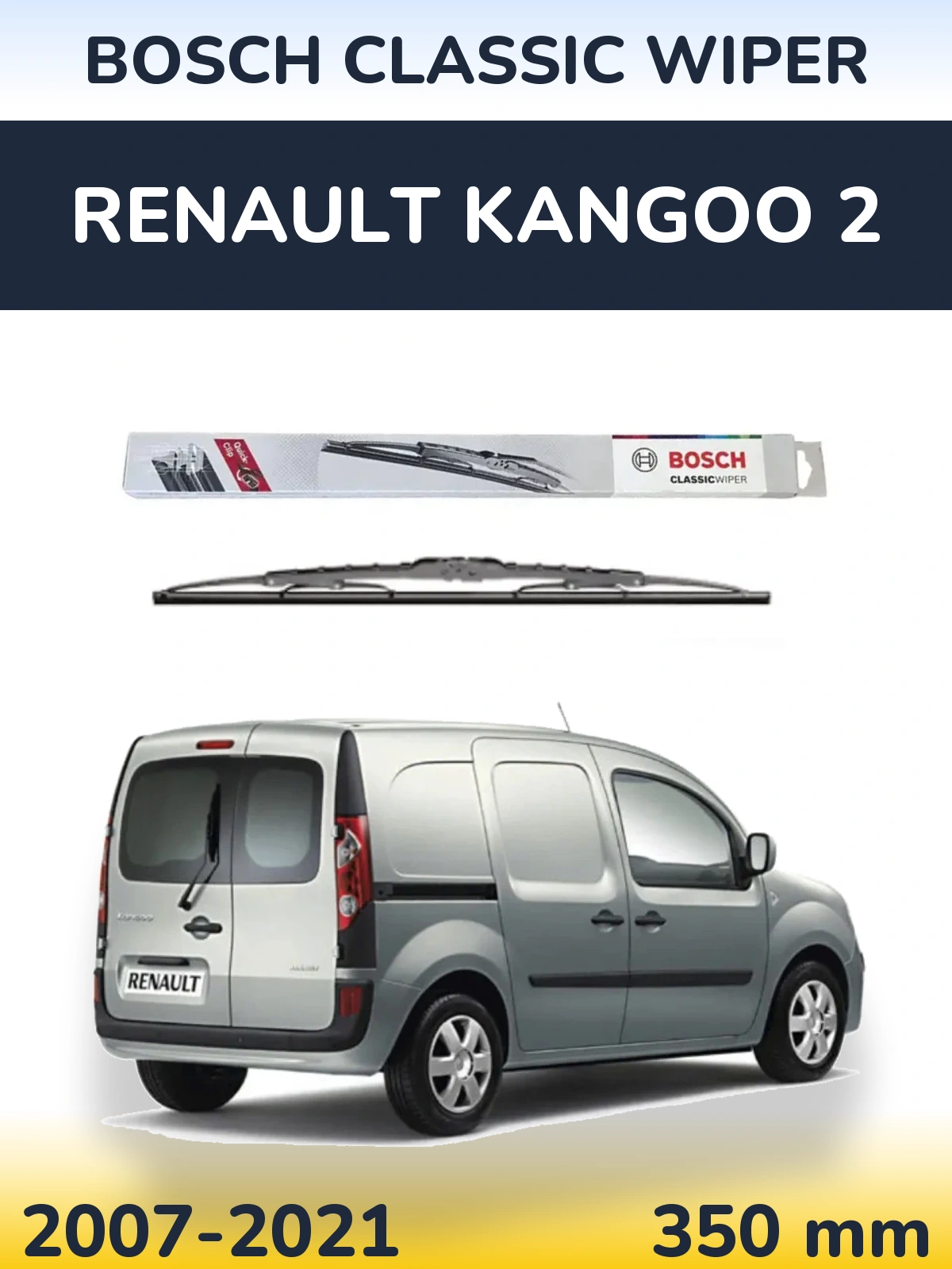 Tylna wycieraczka BOSCH Classic Wiper 340 mm do Renault Kangoo 2 2007-2021