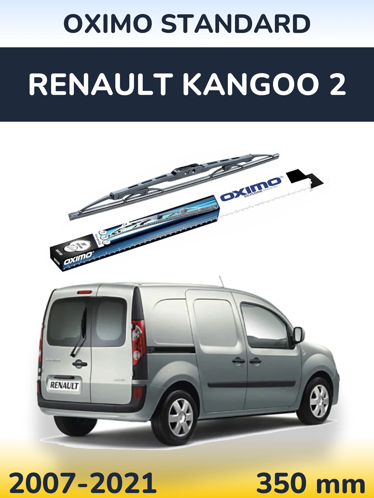 Tylna wycieraczka Oximo Standard 350 mm do Renault Kangoo 2 2007-2021