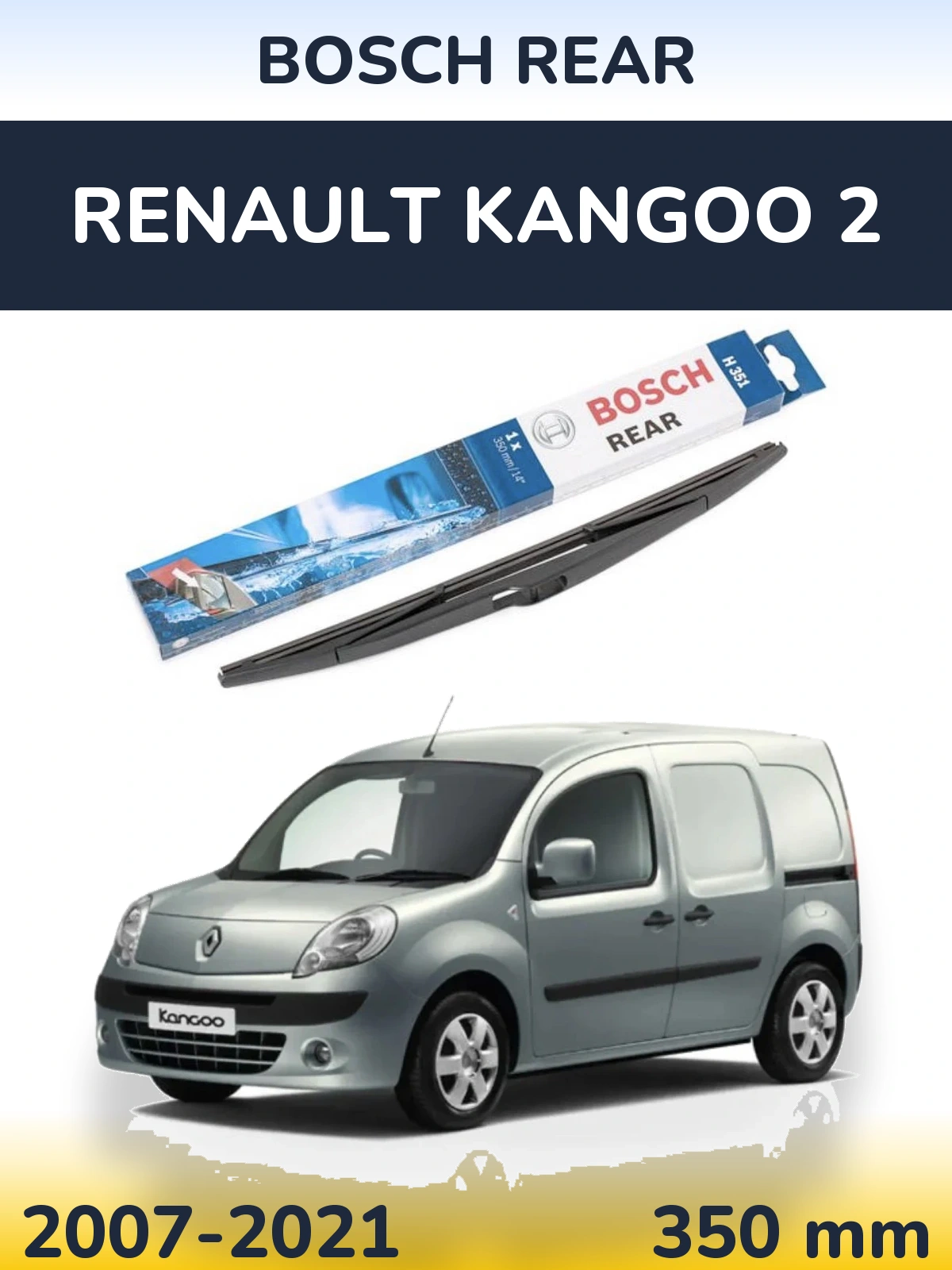 Tylna wycieraczka BOSCH Rear 350 mm do Renault Kangoo 2 2007-2021