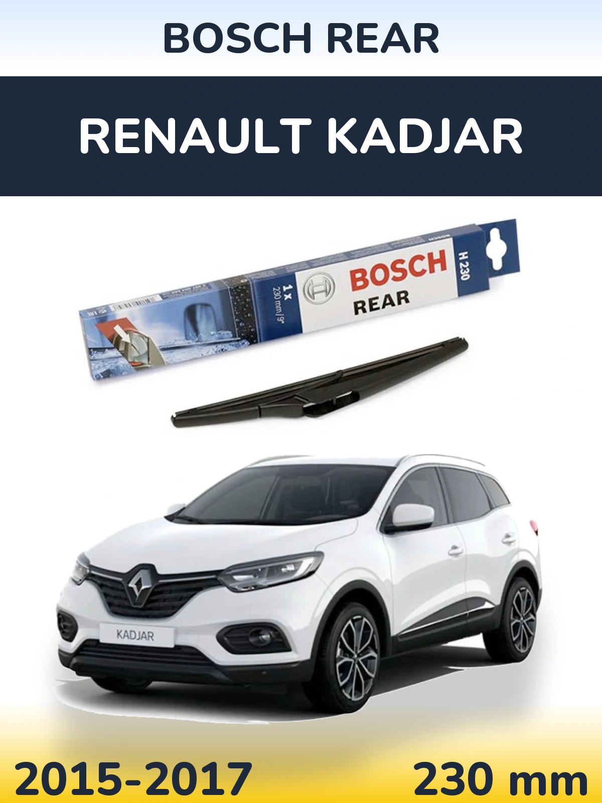 Tylna wycieraczka BOSCH Rear 230 mm do Renault Kadjar 2015-2017