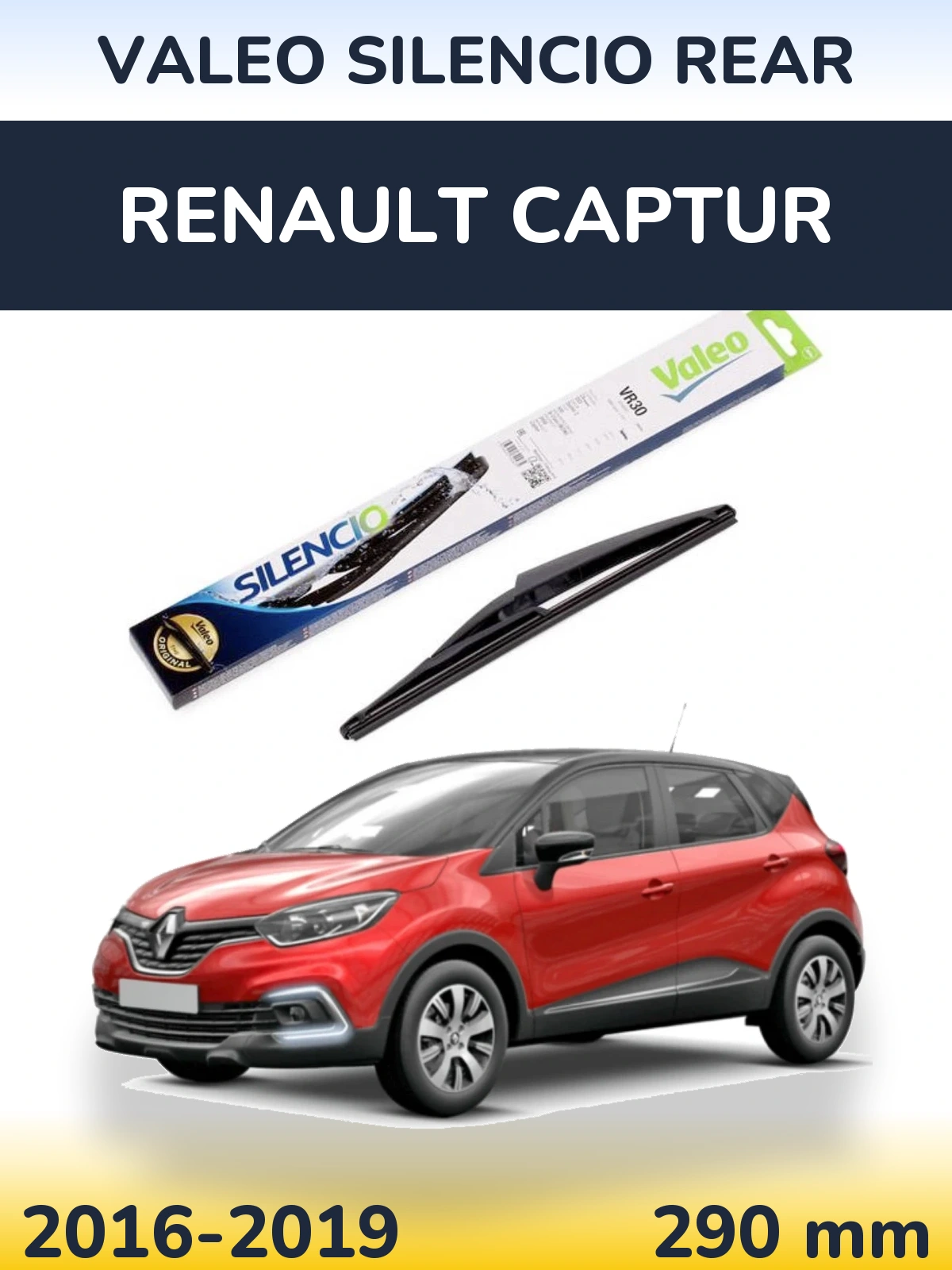Tylna wycieraczka Valeo Silencio Rear 290 mm do Renault Captur 2016-2019