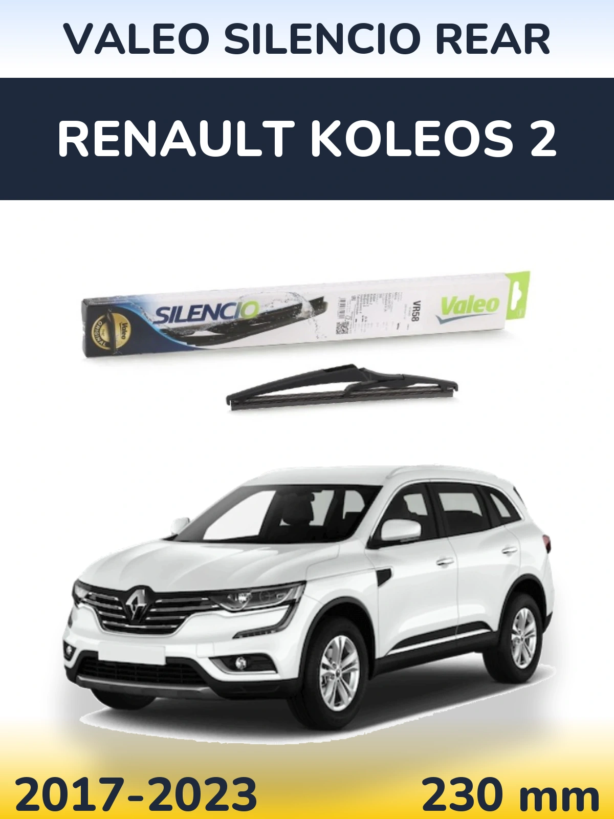 Tylna wycieraczka Valeo Silencio Rear 240 mm do Renault Koleos 2 2017-2023