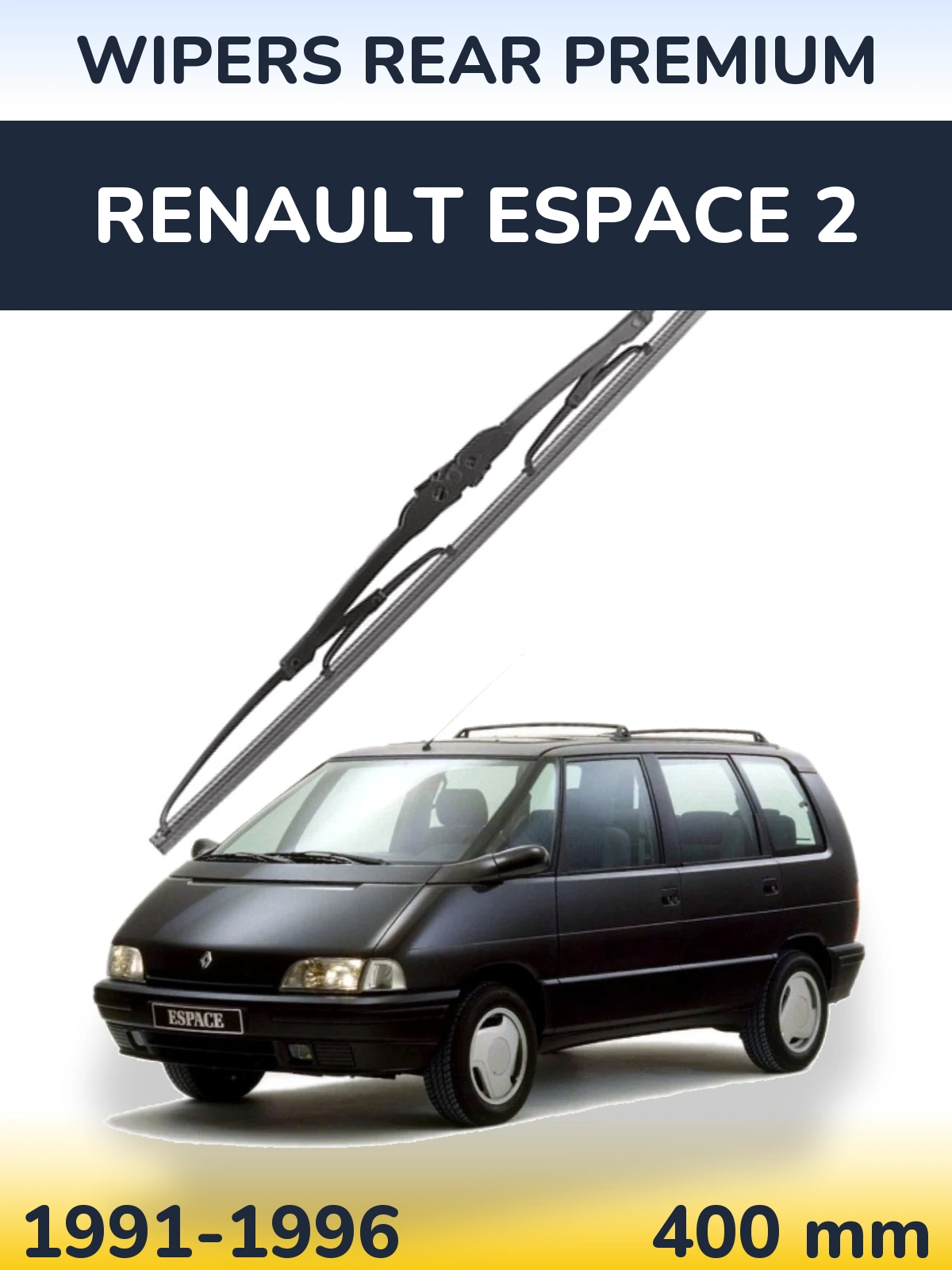Tylna wycieraczka WIPERS REAR PREMIUM 400 mm do Renault Espace 2 1991-1996
