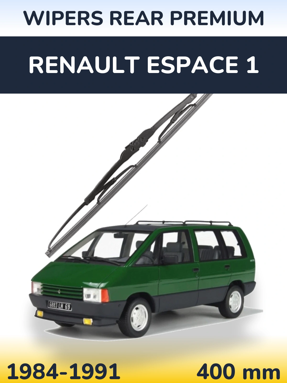 Tylna wycieraczka WIPERS REAR PREMIUM 400 mm do Renault Espace 1 1984-1991