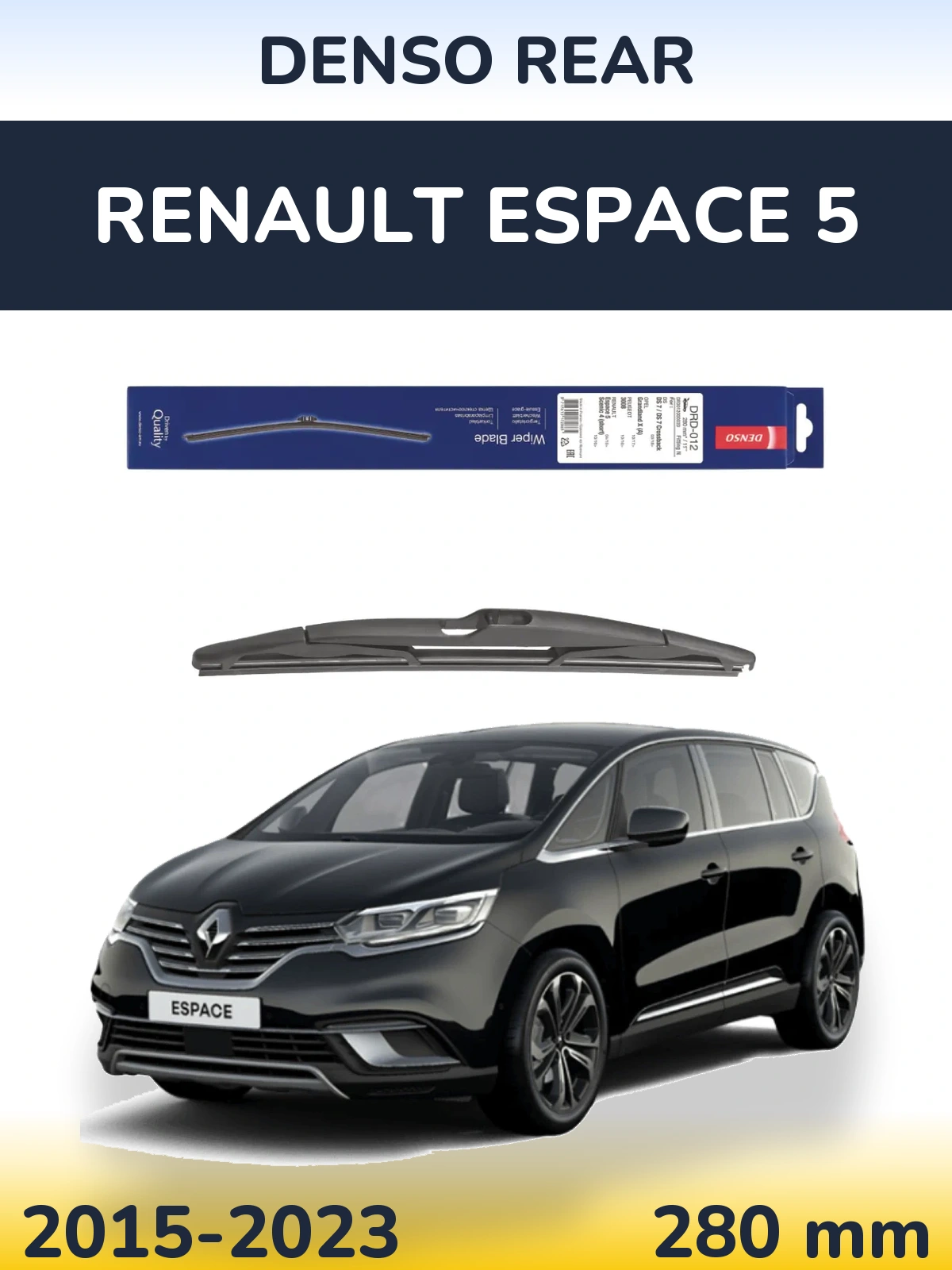 Tylna wycieraczka Denso Rear 280 mm do Renault Espace 5 2015-2023