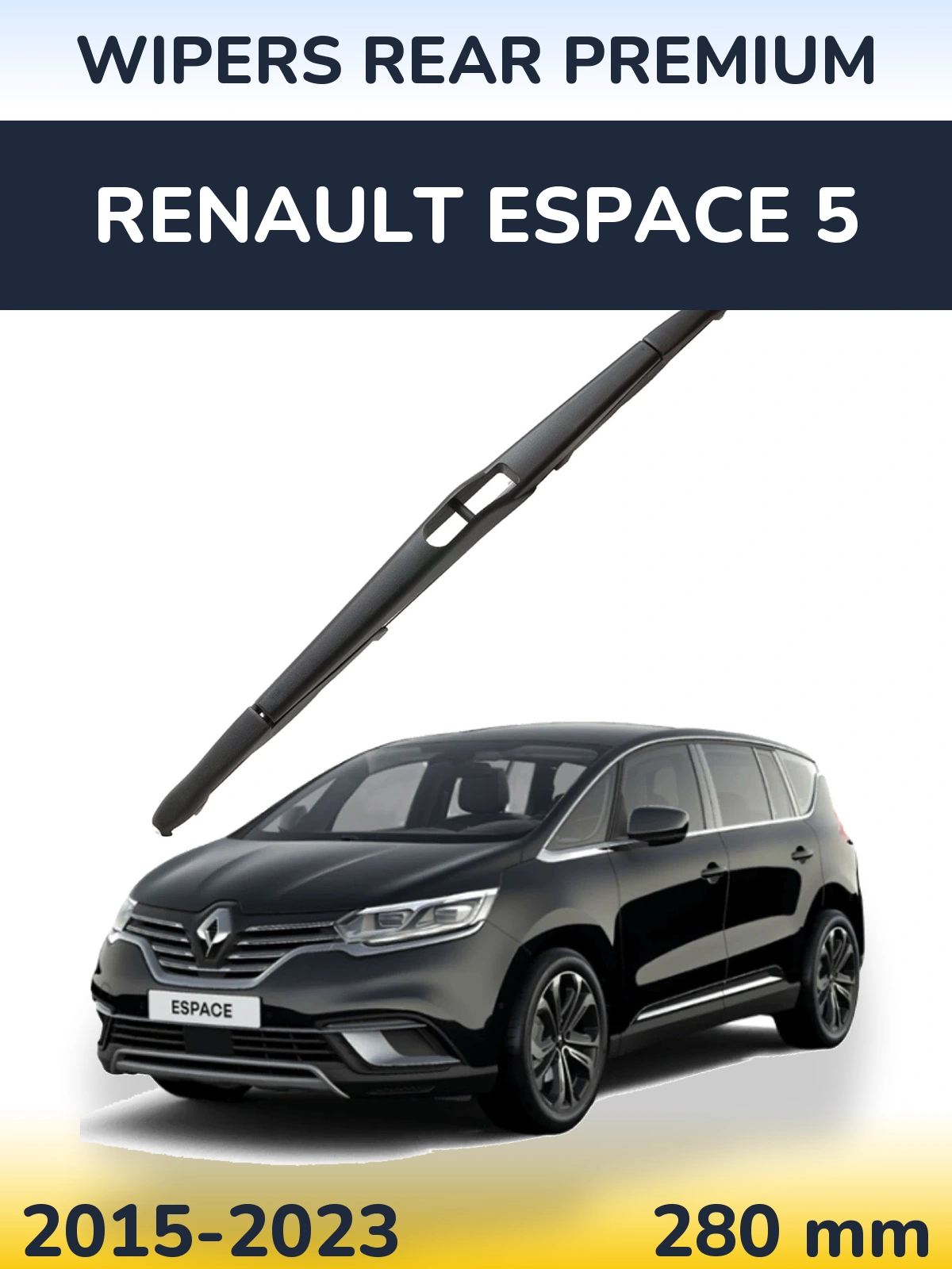 Rear wiper blade WIPERS REAR PREMIUM 280 mm for Renault Espace 5 2015-2023