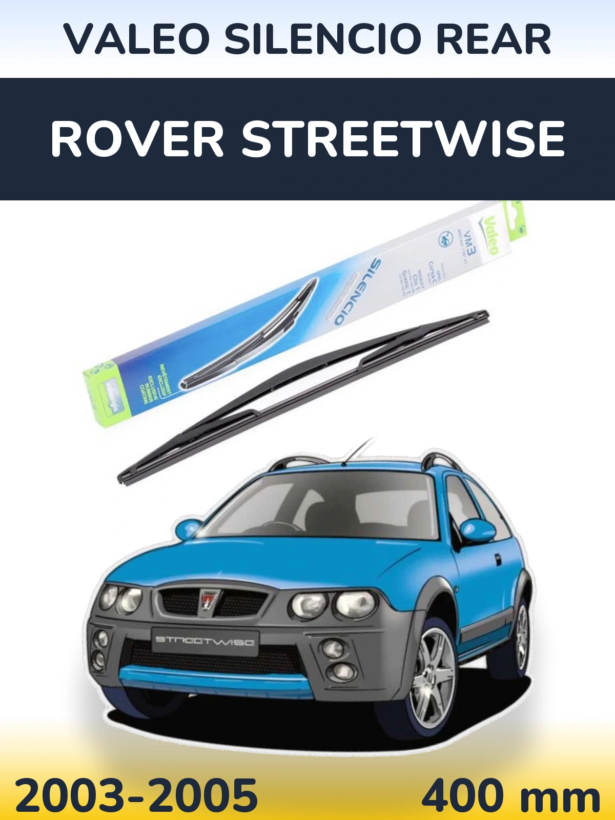Tylna wycieraczka Valeo Silencio Rear 400 mm do Rover Streetwise 2003-2005
