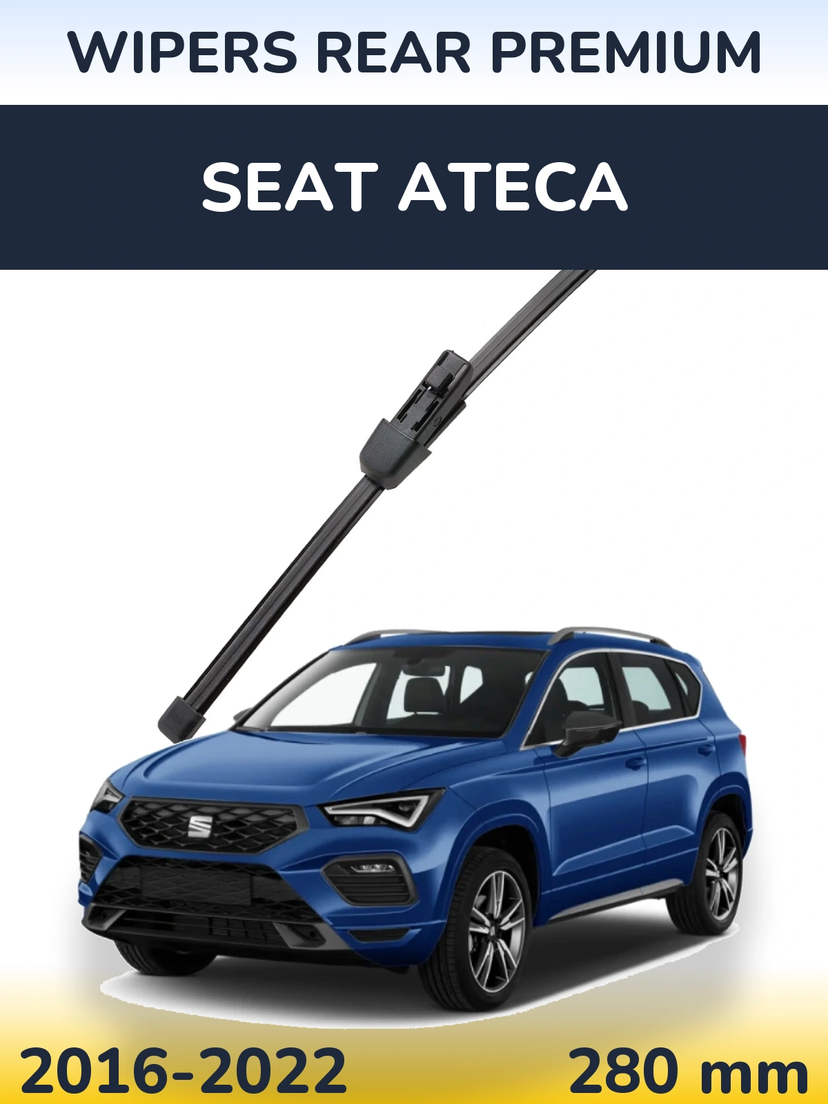 Задний дворник WIPERS REAR PREMIUM 280 мм для SEAT Ateca 2016-2022