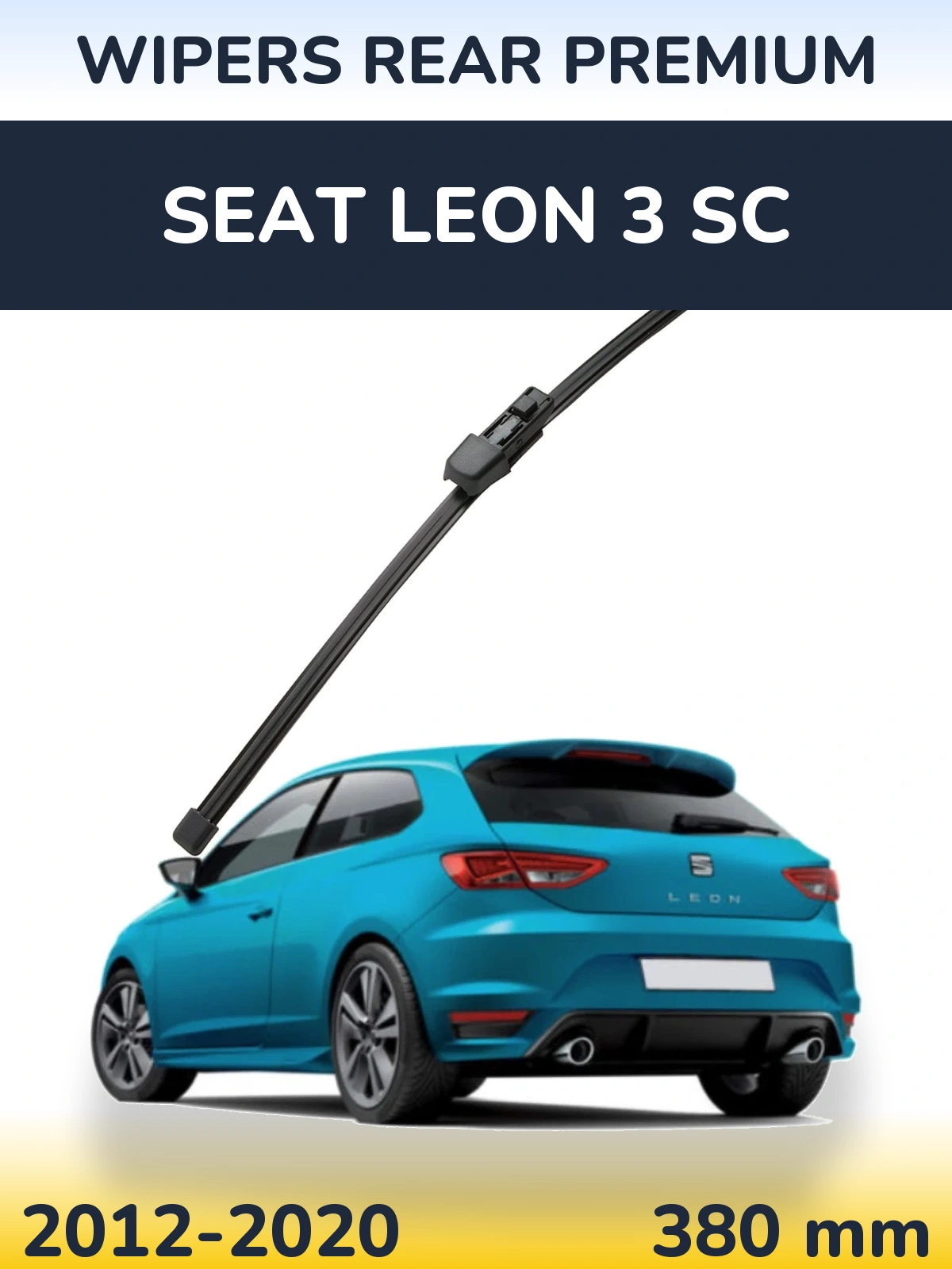 Задний дворник WIPERS REAR PREMIUM 380 мм для SEAT Leon 3 SC 2012-2020