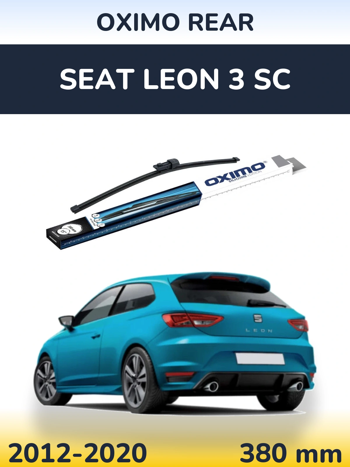 Tylna wycieraczka Oximo Rear 380 mm do SEAT Leon 3 SC 2012-2020