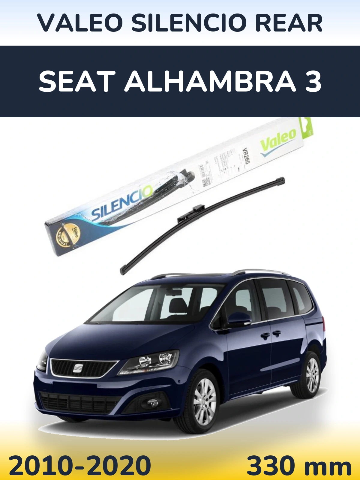 Tylna wycieraczka Valeo Silencio Rear 335 mm do SEAT Alhambra 3 2010-2020
