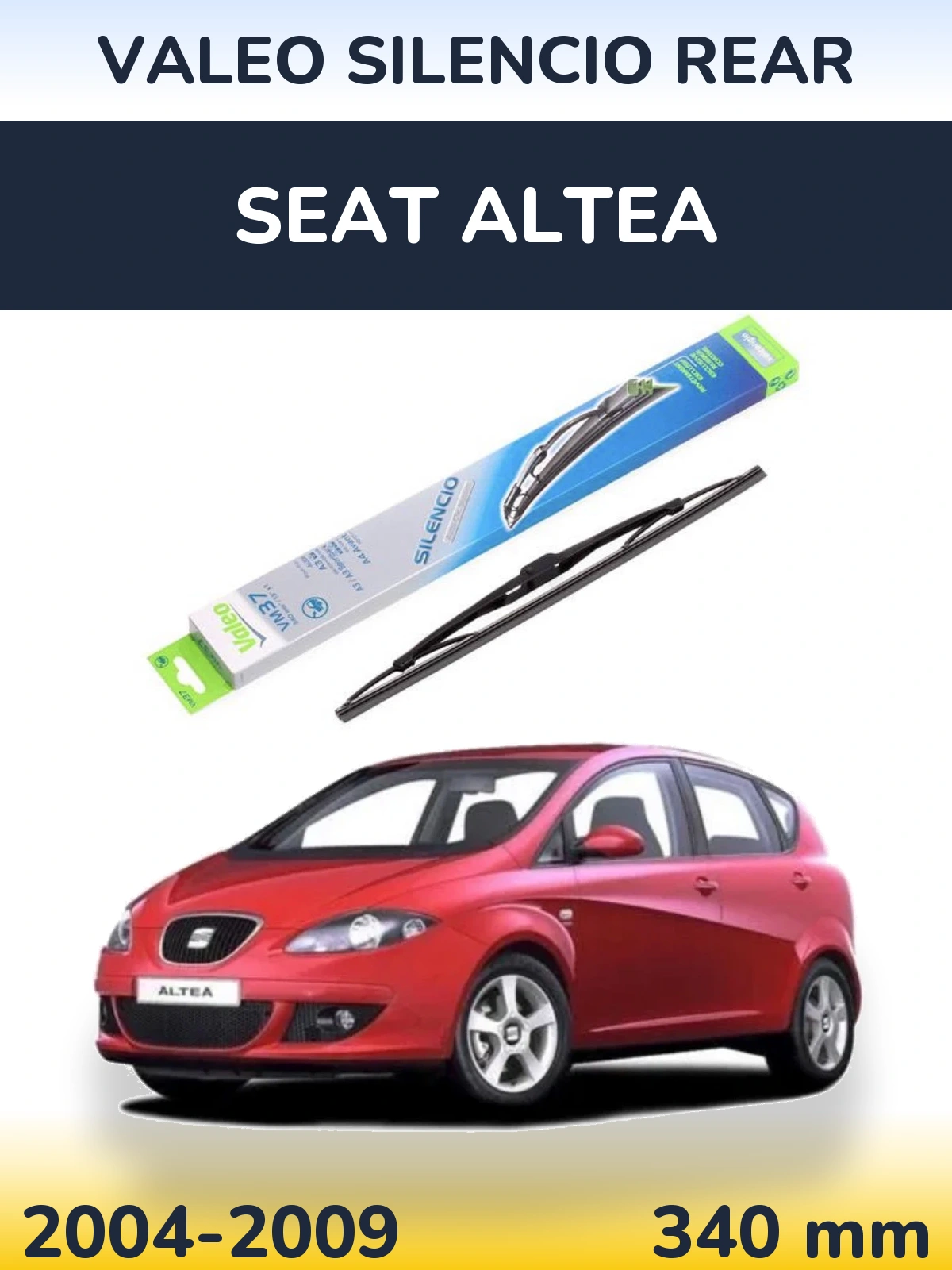 Задний дворник Valeo Silencio Rear 340 мм для SEAT Altea 2004-2009