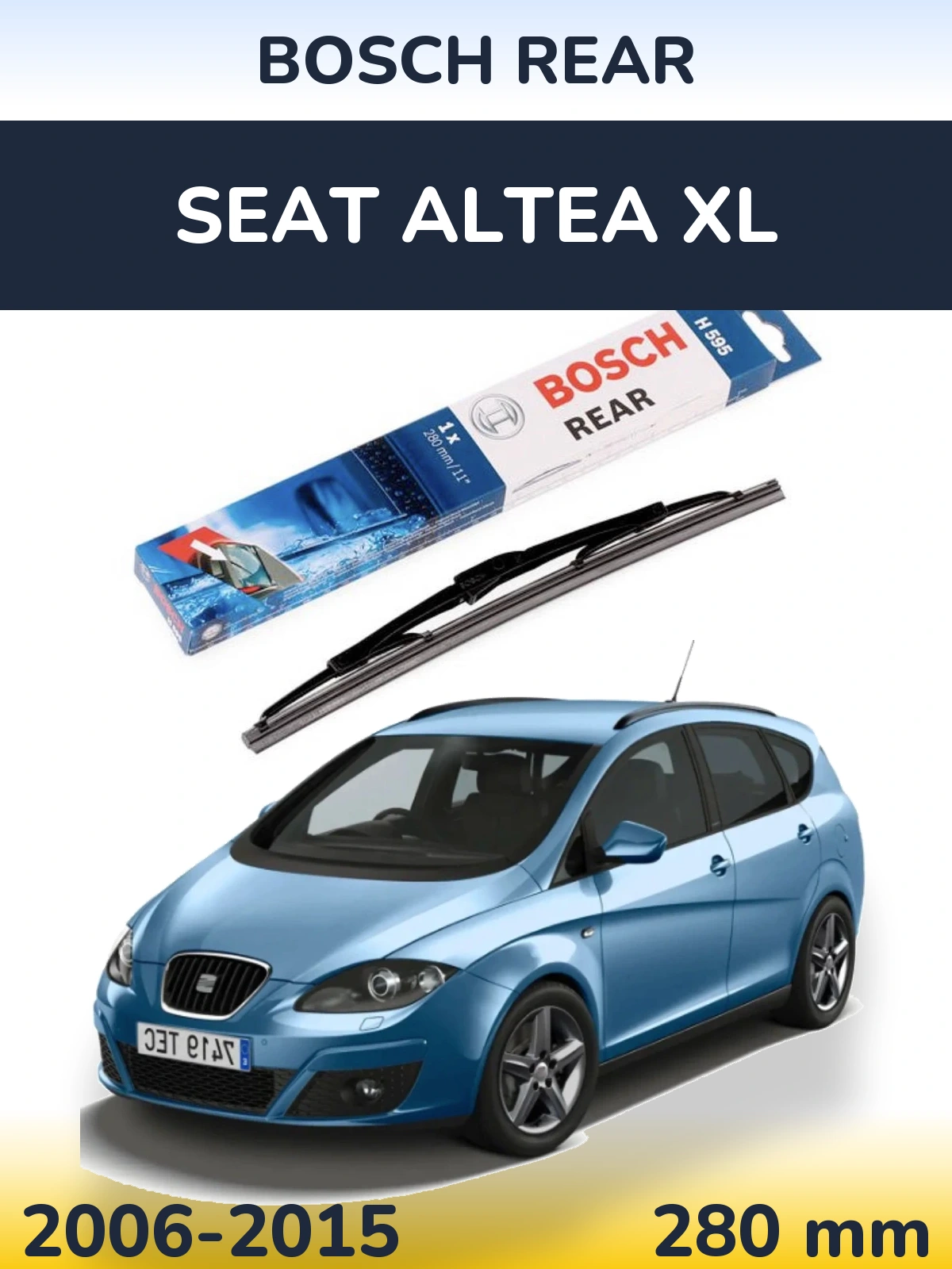 Tylna wycieraczka BOSCH Rear 280 mm do SEAT Altea XL 2006-2015