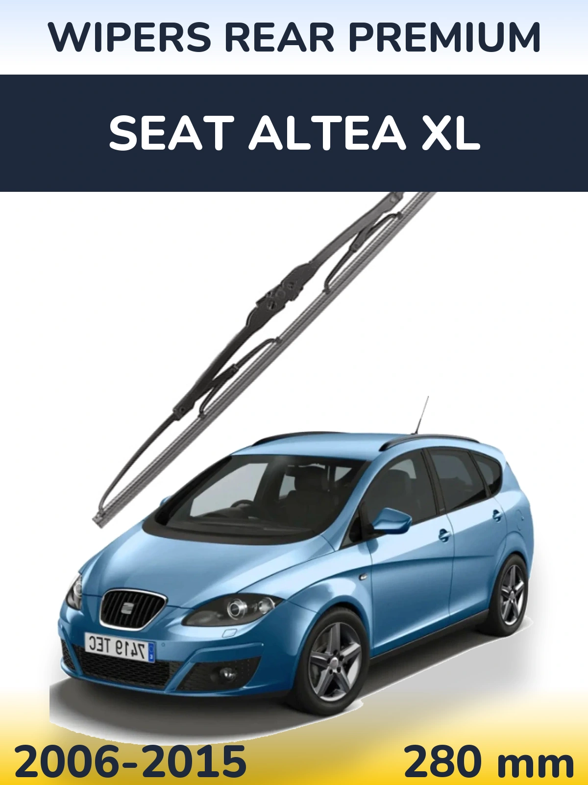 Tylna wycieraczka WIPERS REAR PREMIUM 280 mm do SEAT Altea XL 2006-2015