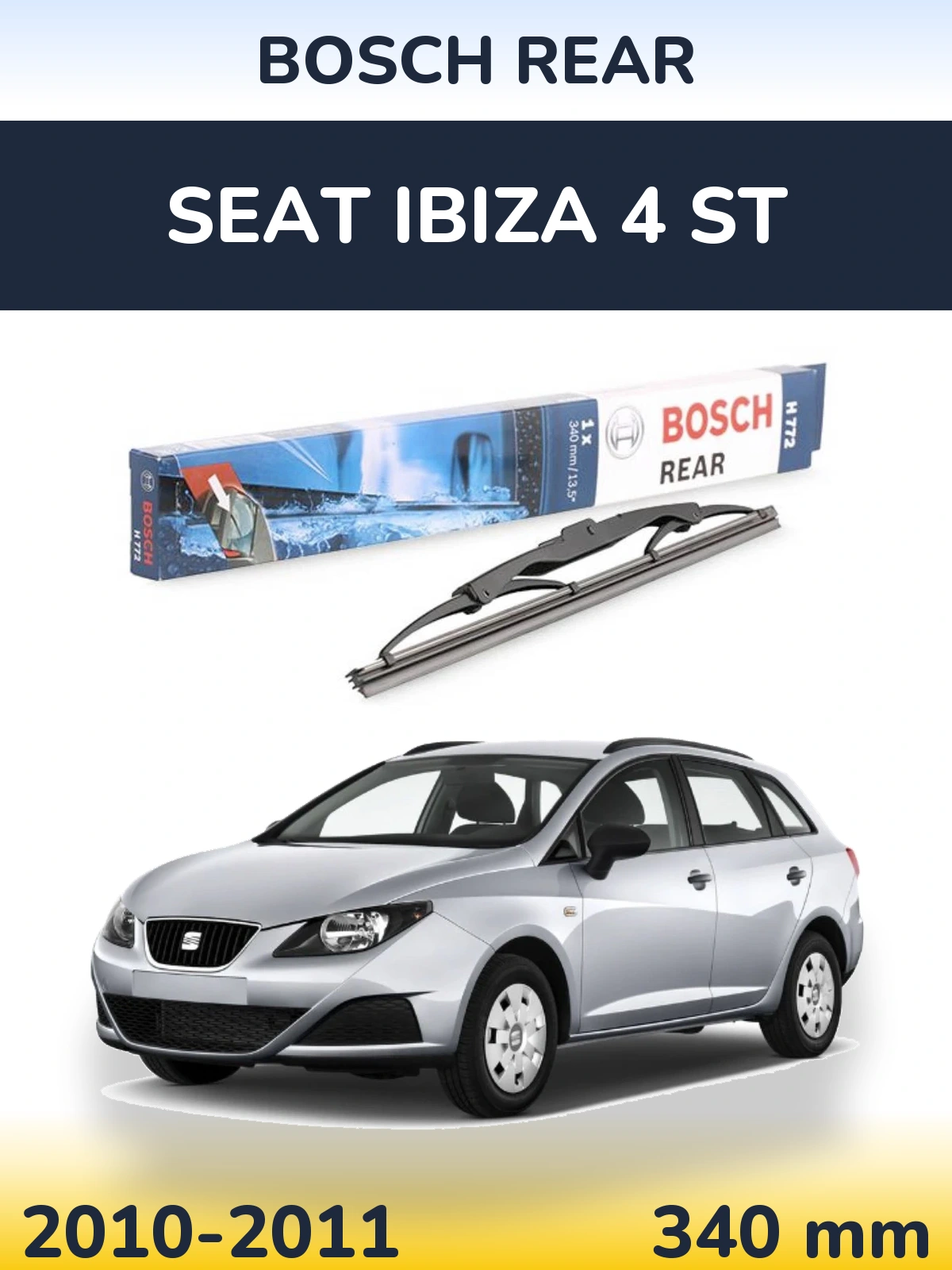 Tylna wycieraczka BOSCH Rear 340 mm do SEAT Ibiza 4 ST 2010-2011