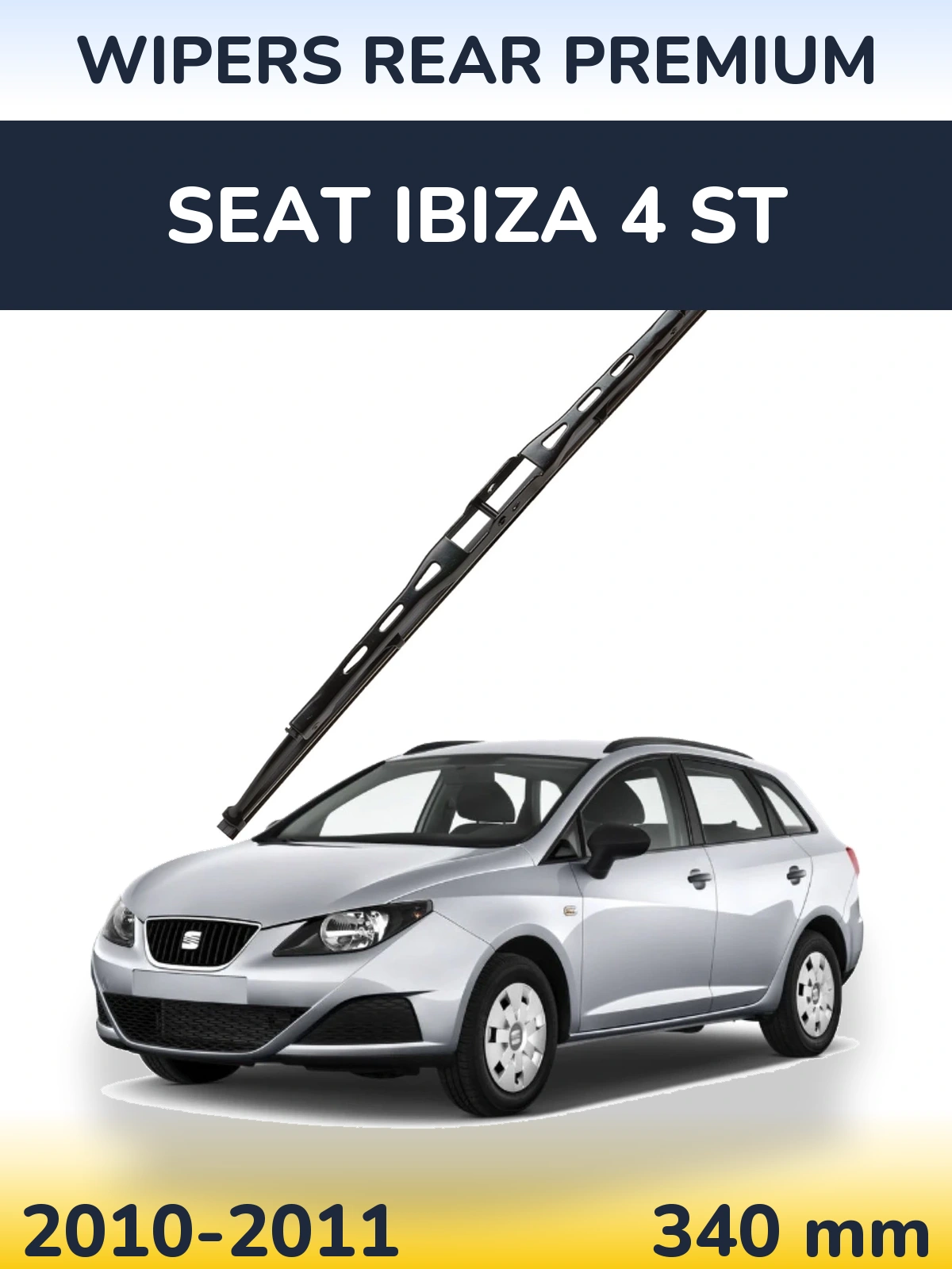 Tylna wycieraczka WIPERS REAR PREMIUM 340 mm do SEAT Ibiza 4 ST 2010-2011