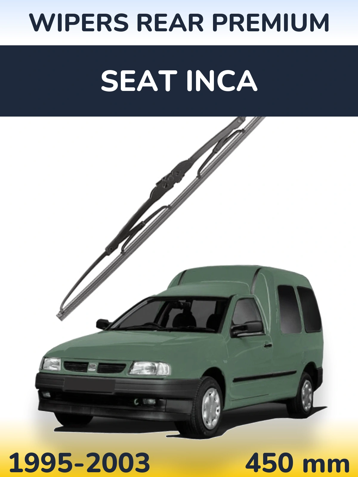 Tylna wycieraczka WIPERS REAR PREMIUM 450 mm do SEAT Inca 1995-2003