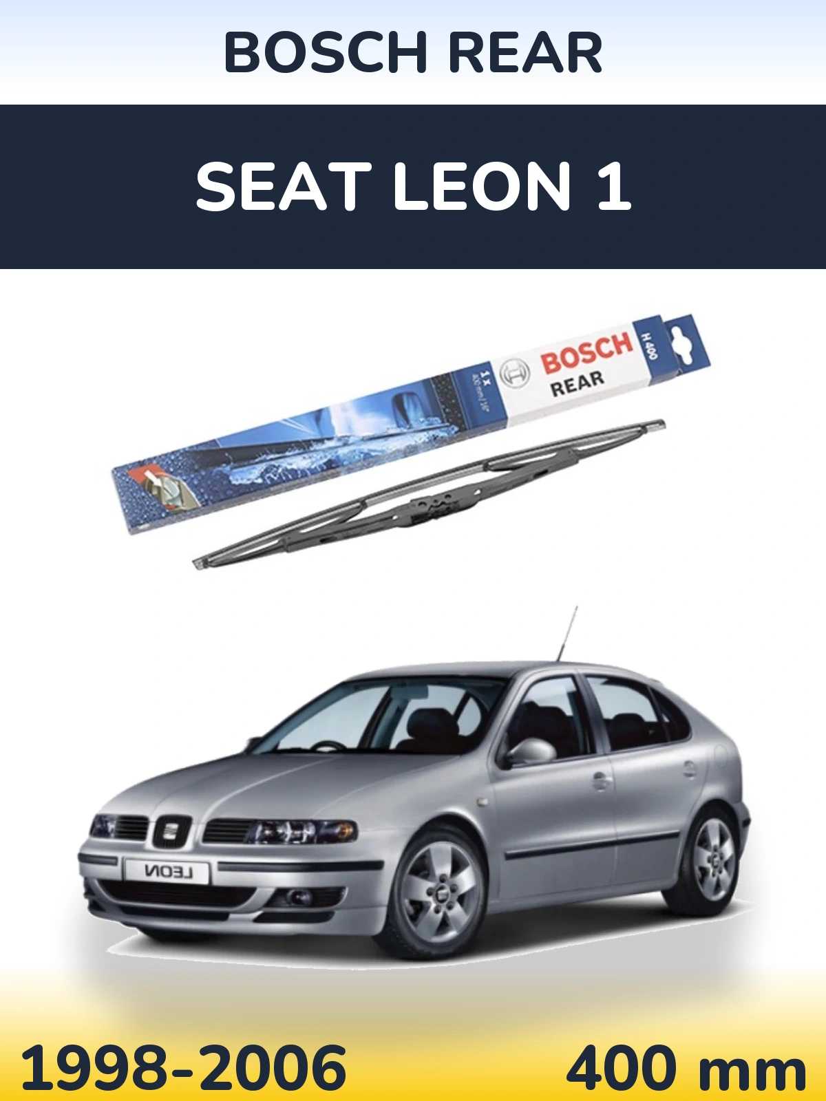 Задний дворник BOSCH Rear 400 мм для SEAT Leon 1 1998-2006