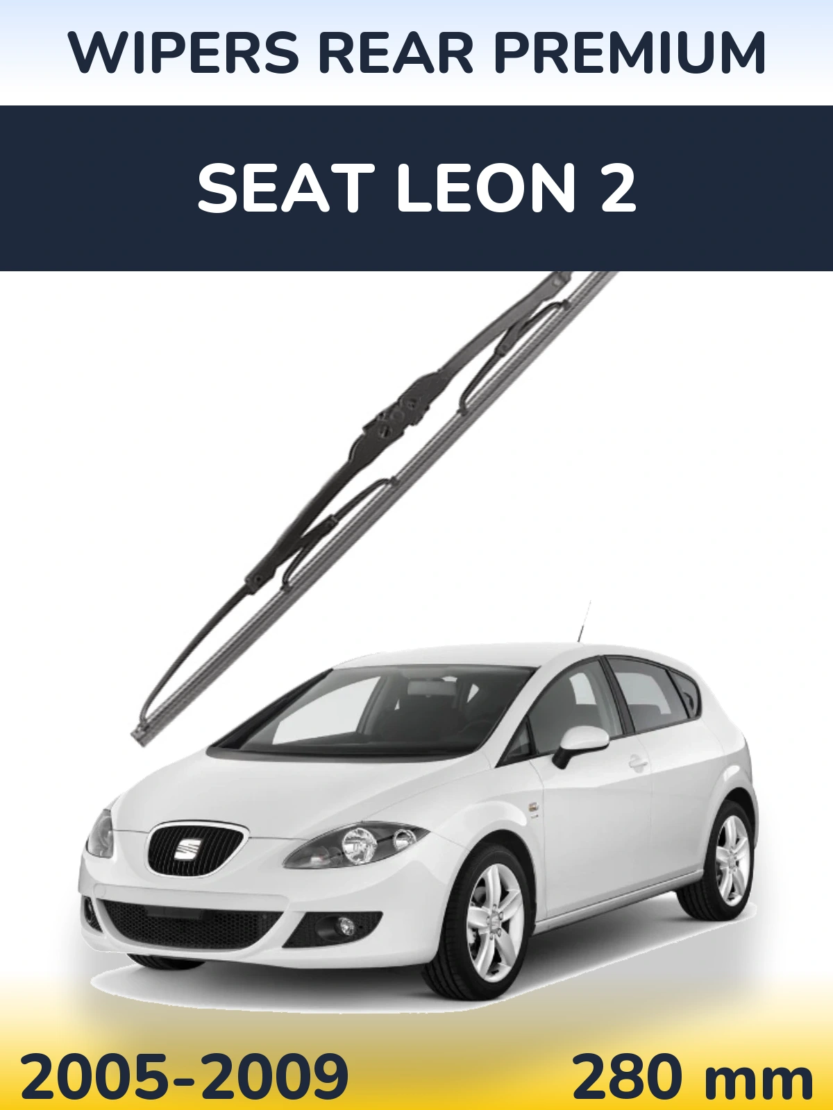 Tylna wycieraczka WIPERS REAR PREMIUM 280 mm do SEAT Leon 2 2005-2009