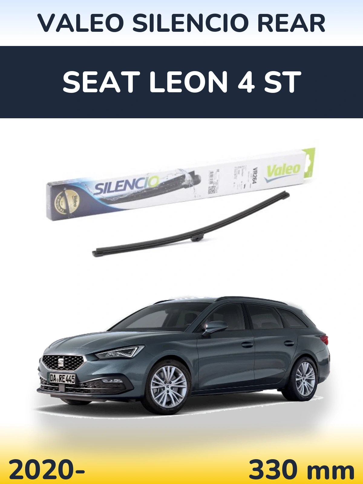 Tylna wycieraczka Valeo Silencio Rear 320 mm do SEAT Leon 4 ST 2020-2026