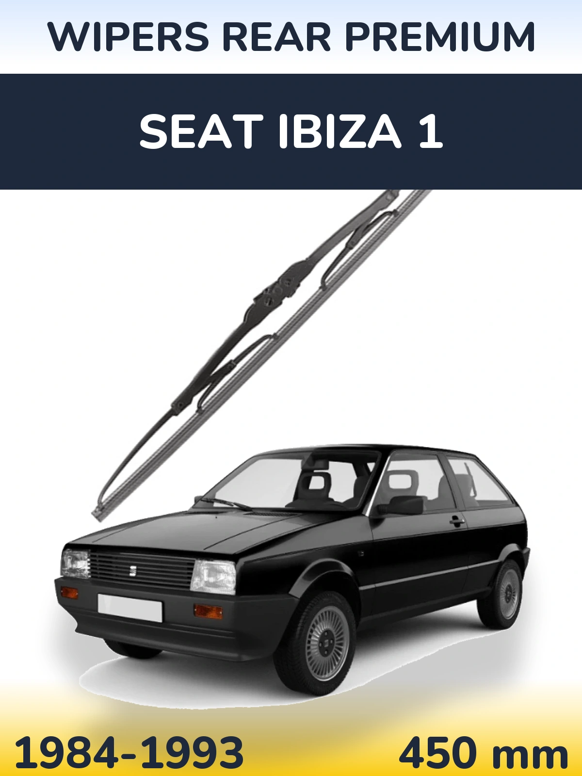 Tylna wycieraczka WIPERS REAR PREMIUM 450 mm do SEAT Ibiza 1 1984-1993
