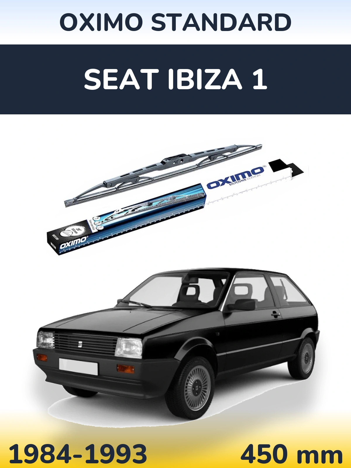 Przednia wycieraczka Oximo Standard 450 mm do SEAT Ibiza 1 1984-1993