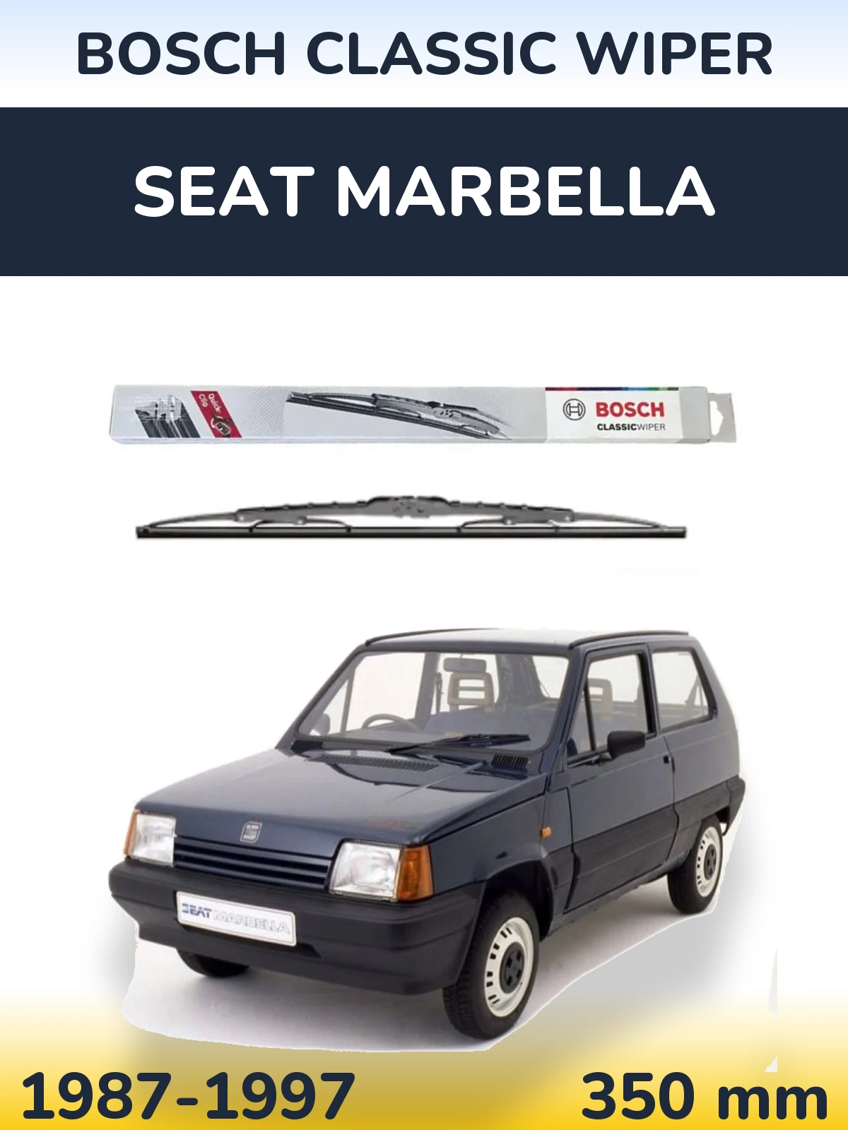 Tylna wycieraczka BOSCH Classic Wiper 340 mm do SEAT Marbella 1987-1997