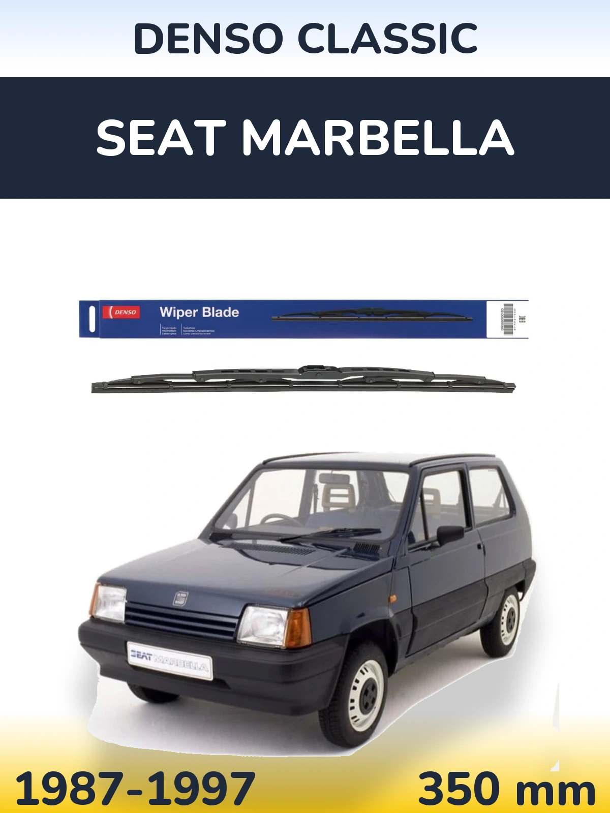 Tylna wycieraczka Denso Classic 350 mm do SEAT Marbella 1987-1997