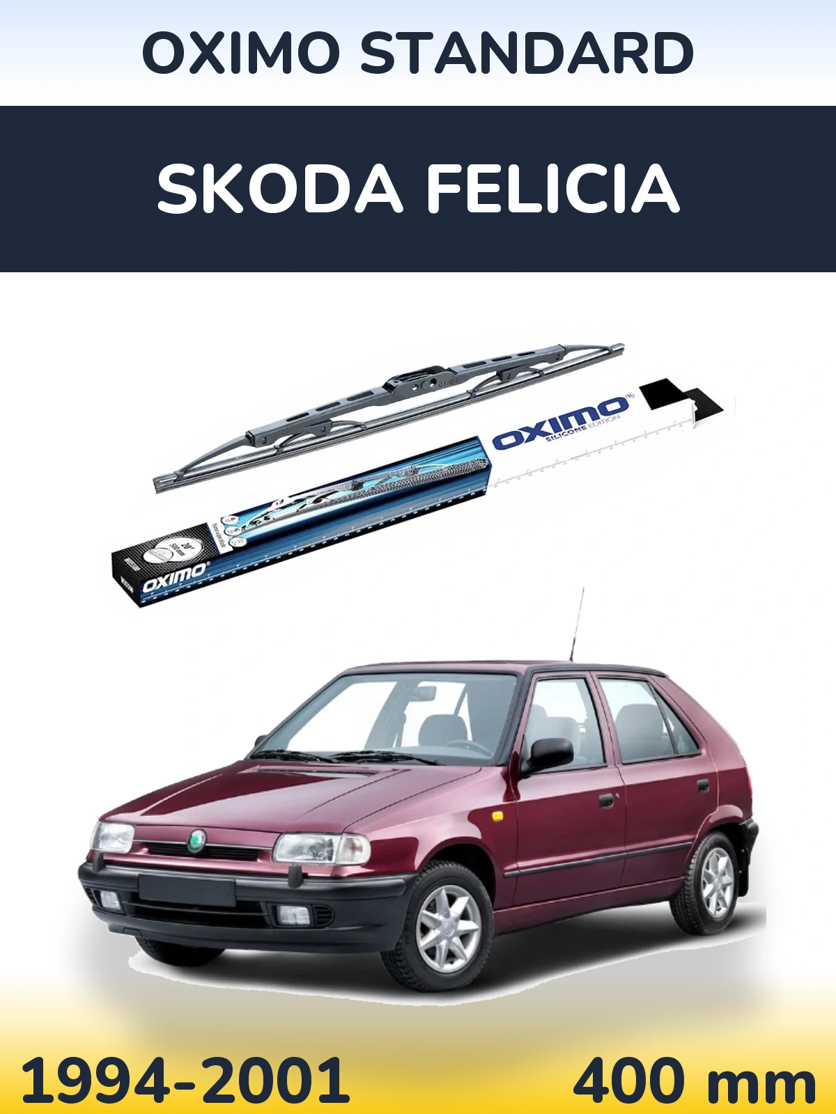 Tylna wycieraczka Oximo Standard 400 mm do Skoda Felicia 1994-2001