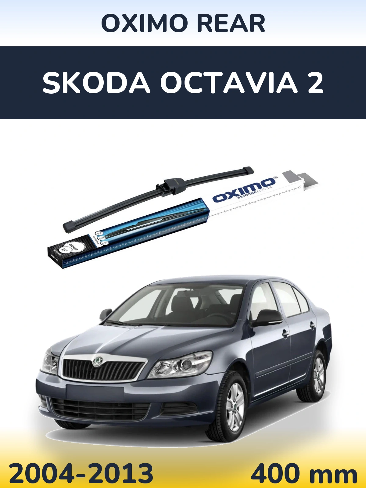 Rear wiper blade Oximo Rear 400 mm for Skoda Octavia 2 2004-2013