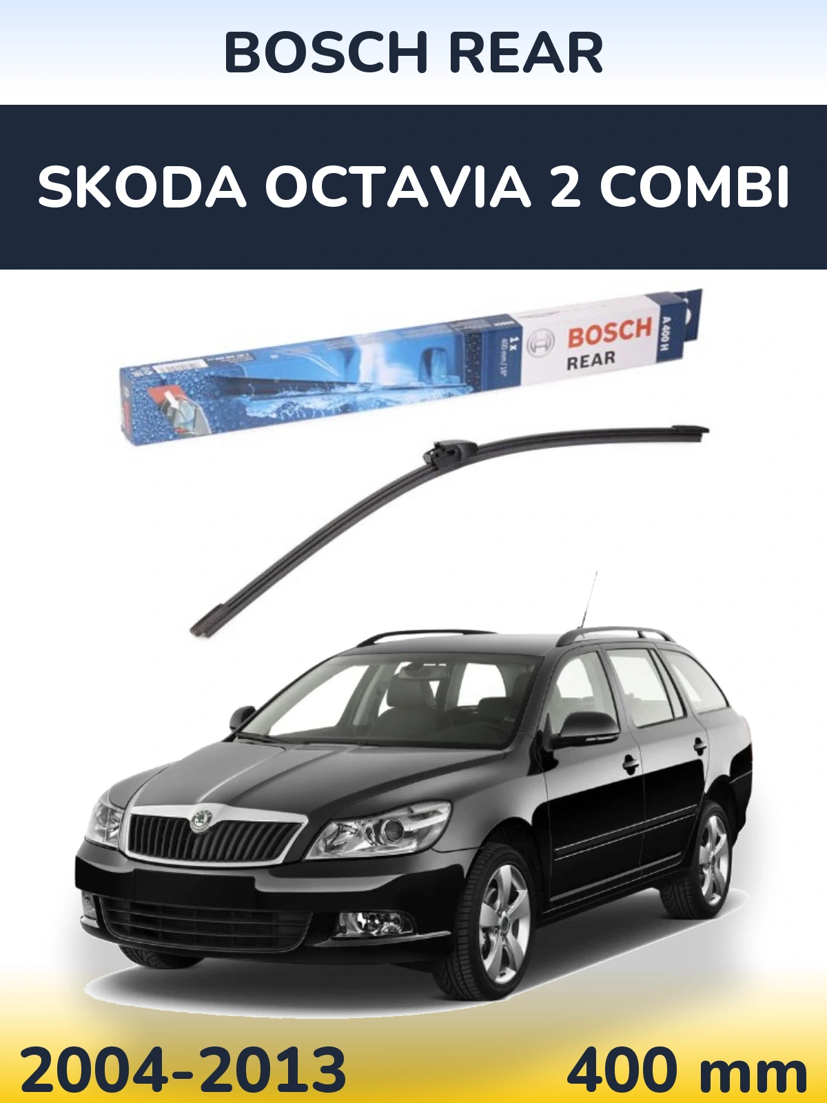 Tylna wycieraczka BOSCH Rear 400 mm do Skoda Octavia 2 Combi 2004-2013