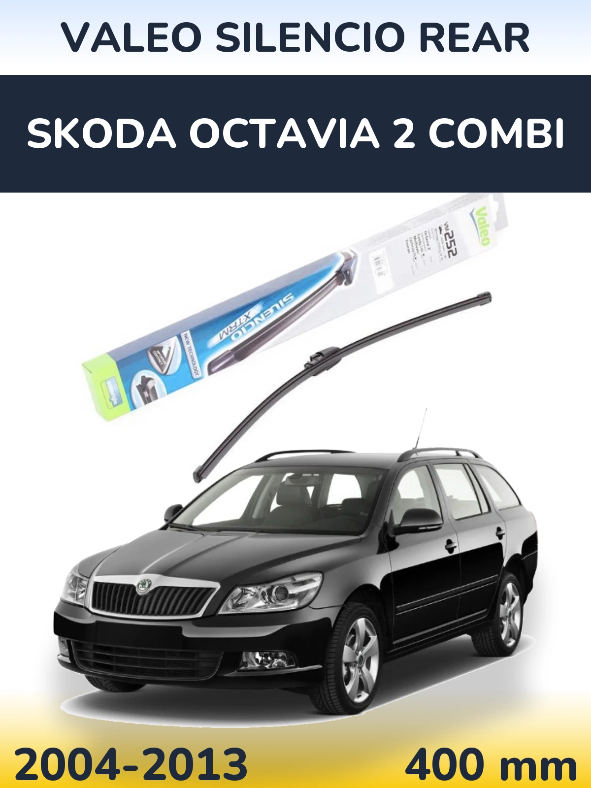 Tylna wycieraczka Valeo Silencio Rear 404 mm do Skoda Octavia 2 Combi 2004-2013